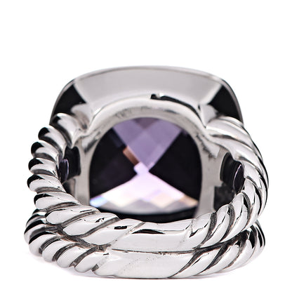 David Yurman Sterling Silver Amethyst 14mm Albion Ring 49 4.75 3 of 4