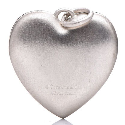 Tiffany Sterling Silver Ziegfeld Daisy Heart Locket Pendant 4 of 5