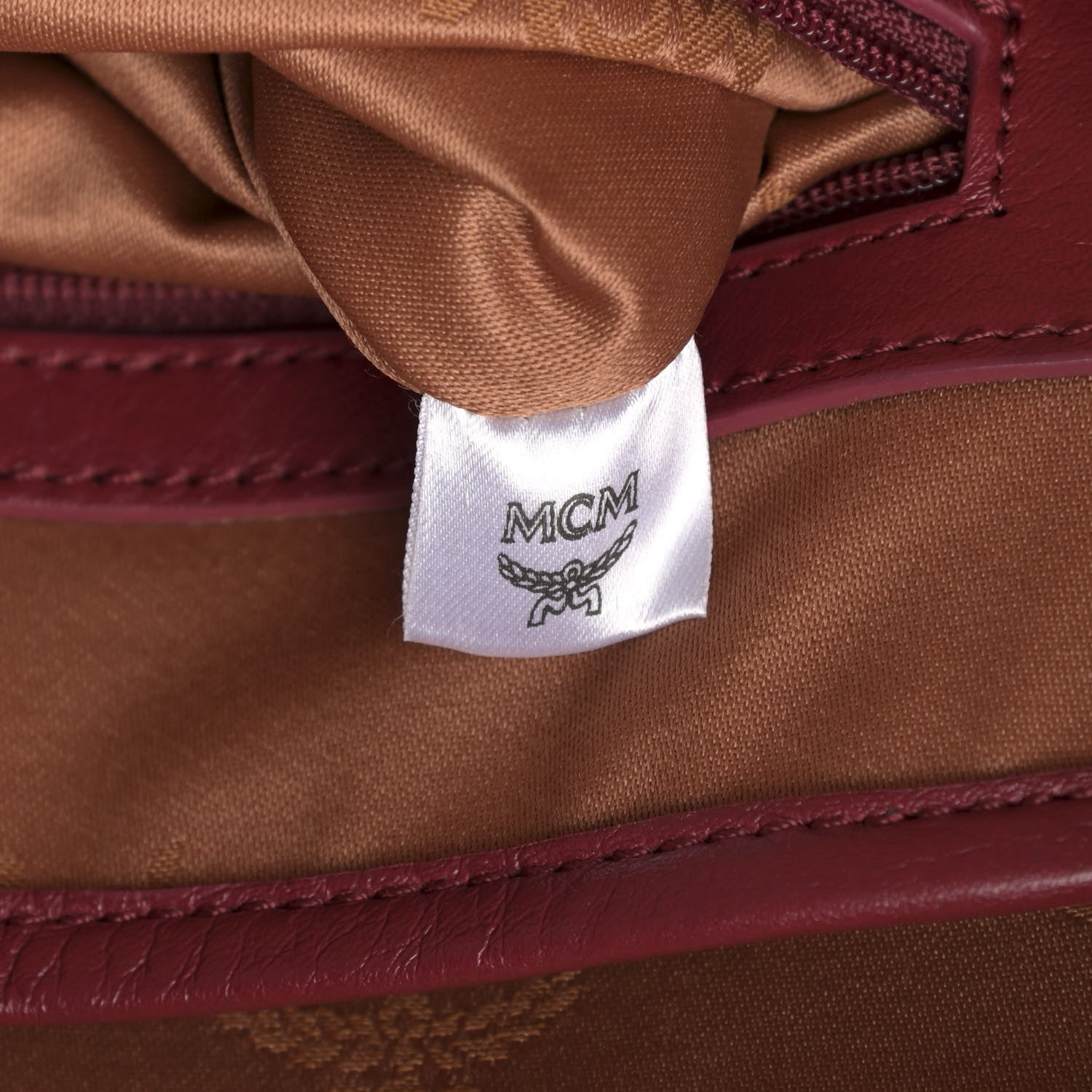 MCM Visetos Studded Medium Stark Backpack Scooter Red 6 of 12