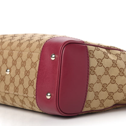 Gucci Monogram Web Medium Mayfair Tote Cherry 7 of 10