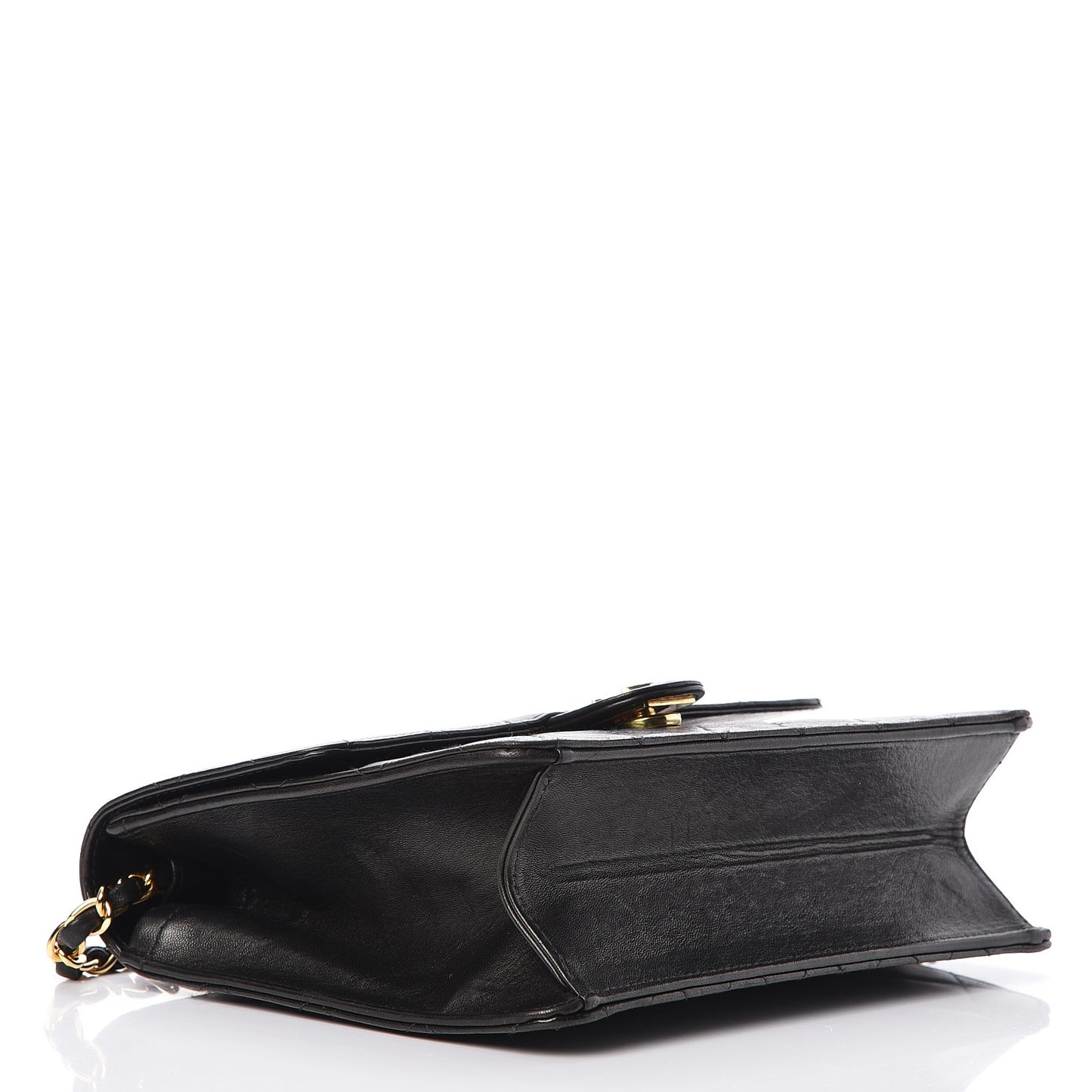 Lambskin Quilted Small Flap Black