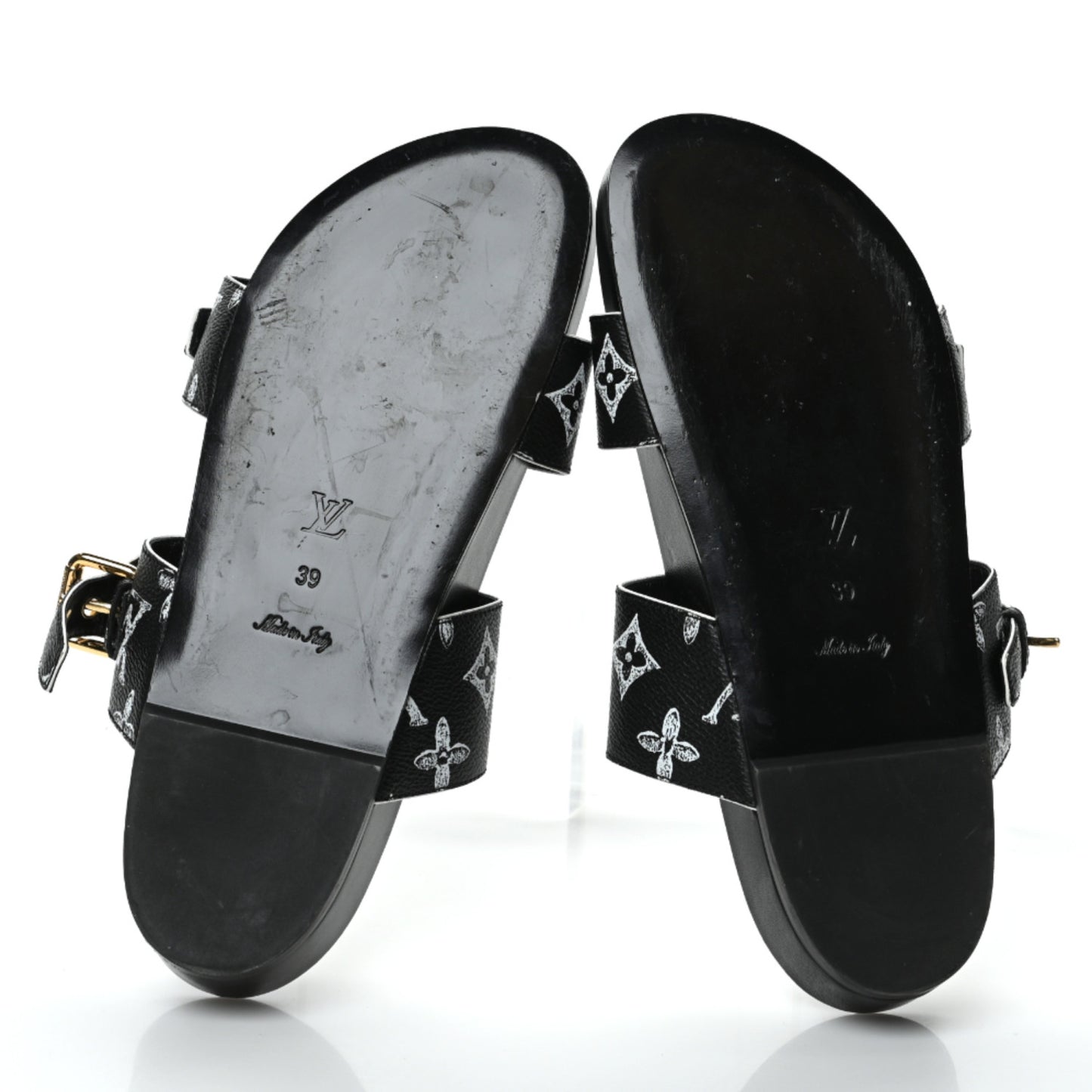 Catogram Bom Dia Flat Mule 39 Black White