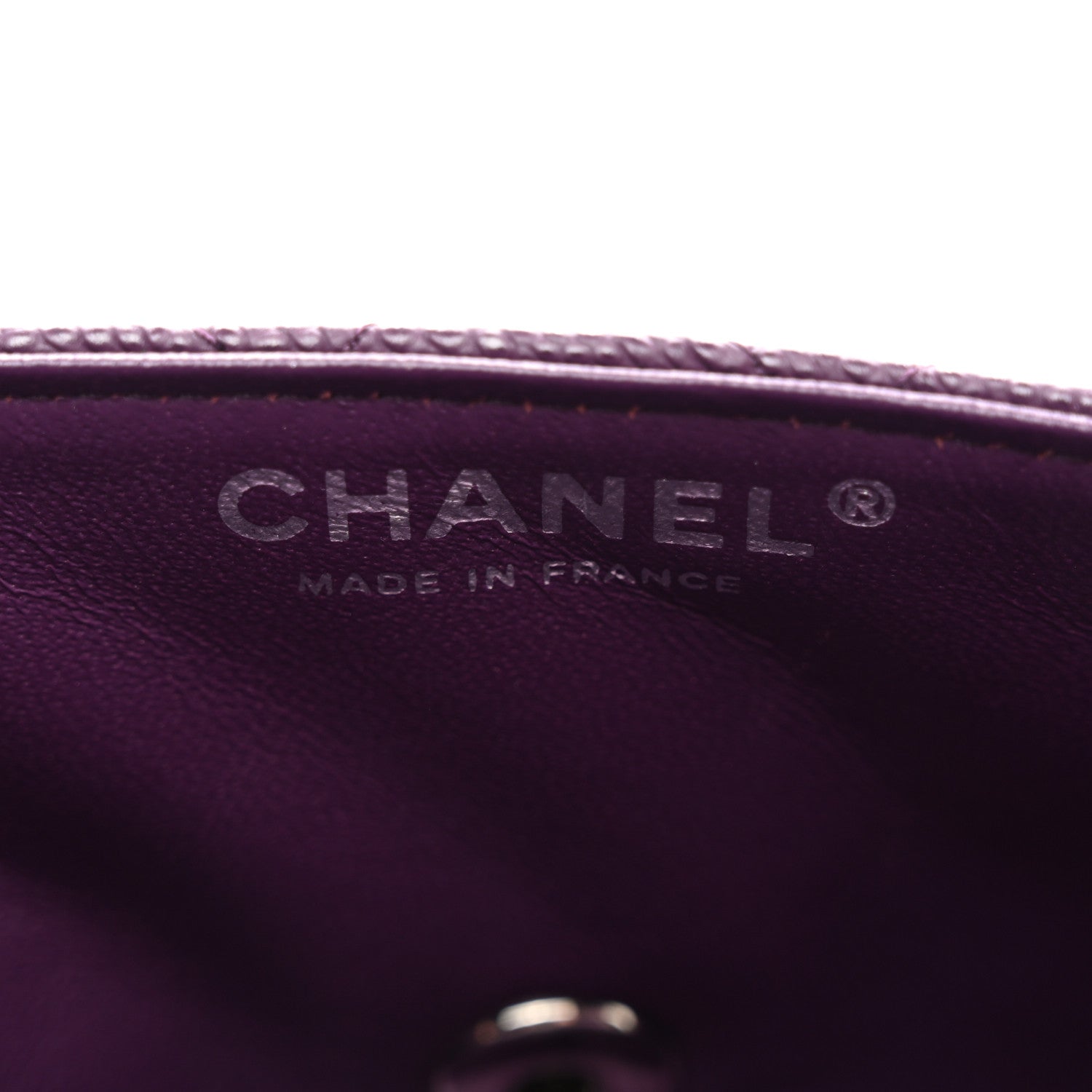 Chanel Caviar Quilted East West Flap Purple 7 of 10
