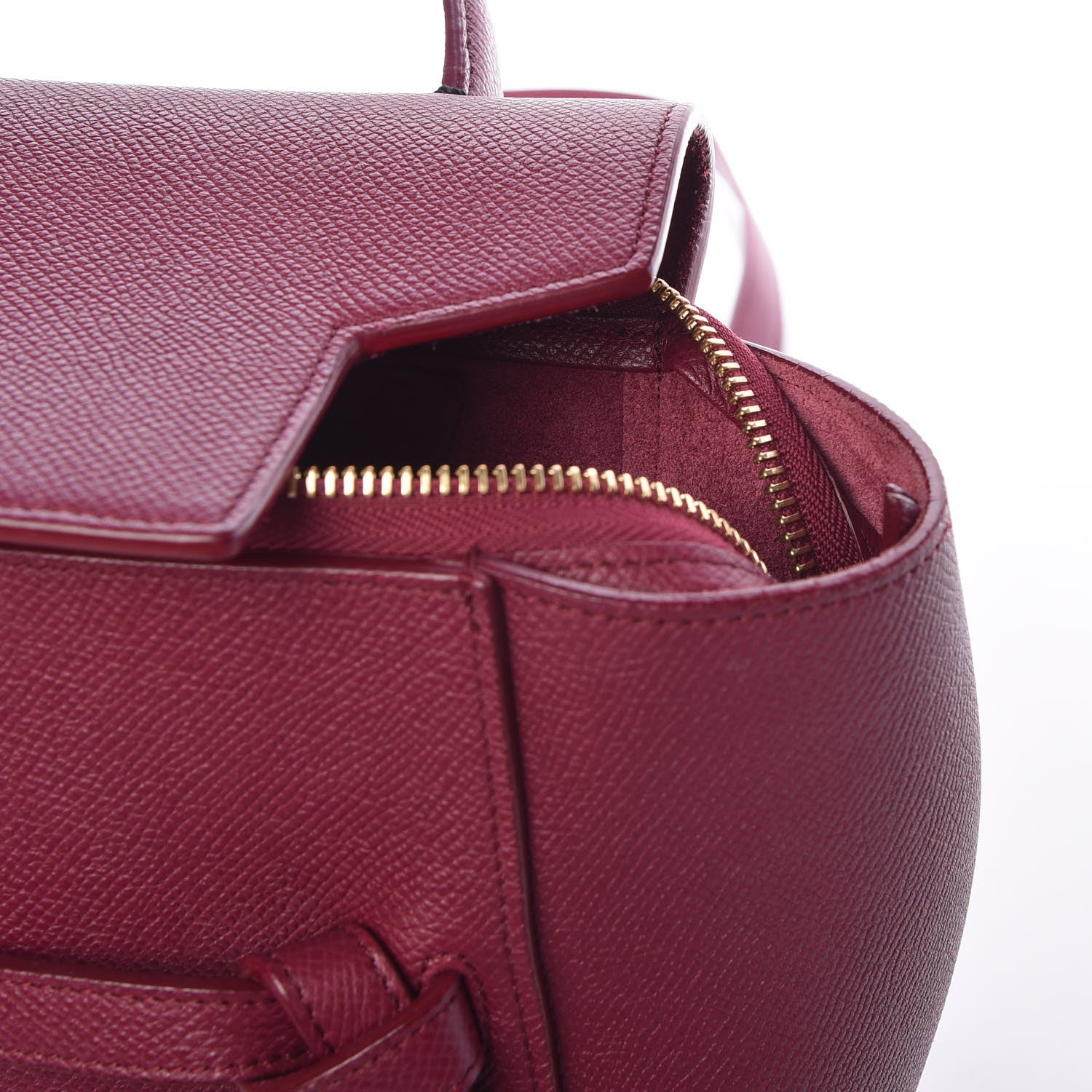 Celine Baby Grained Calfskin Micro Belt Bag Plum 8 of 9