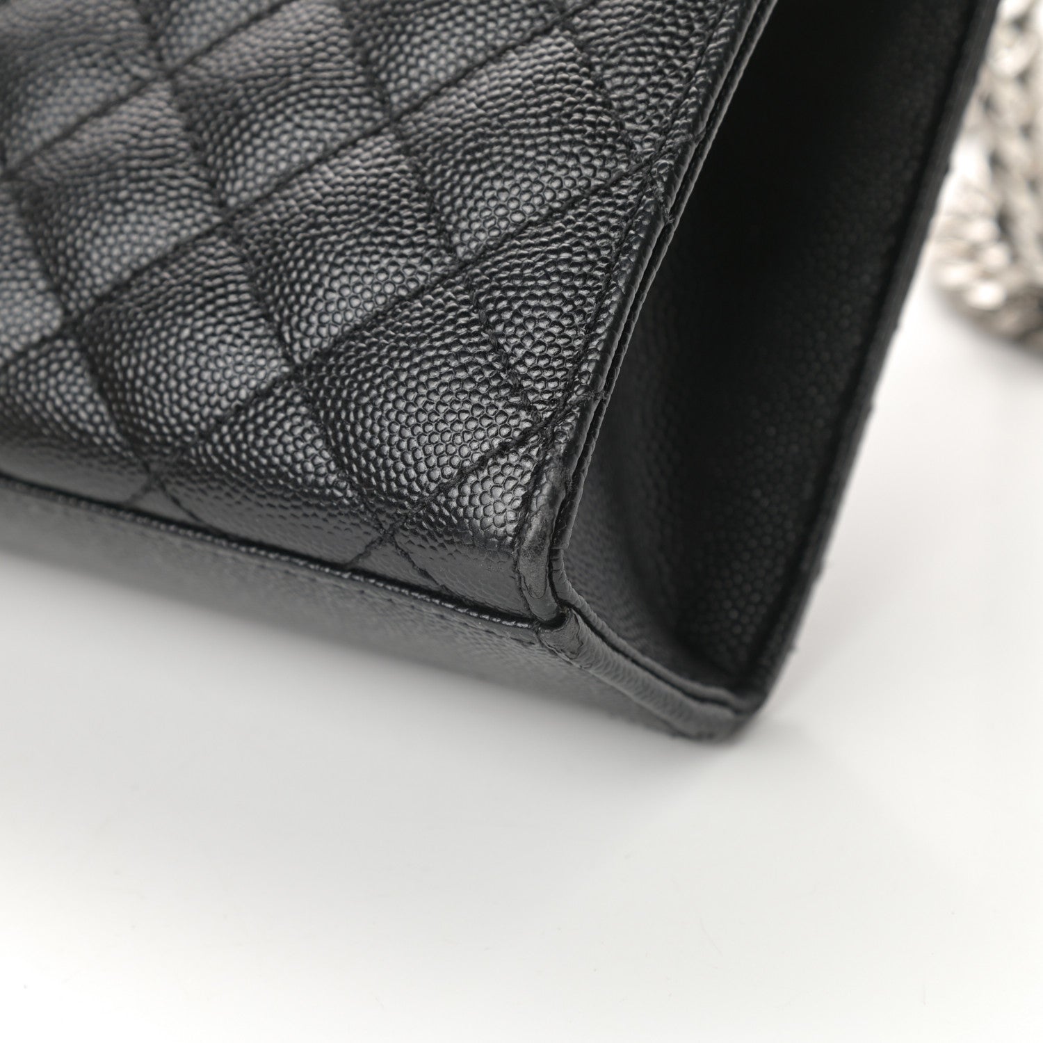 Saint Laurent Grain De Poudre Textured Mixed Matelasse Triquilt Medium Monogram Satchel Black 11 of 15