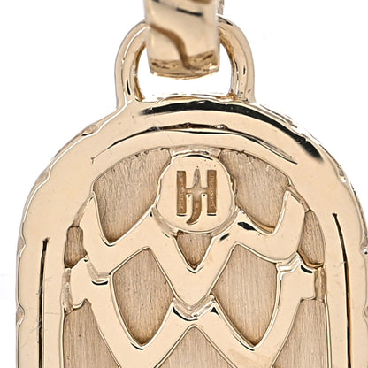 John Hardy 14K Yellow Gold Diamond Legends Naga Amulet Pendant 3 of 5
