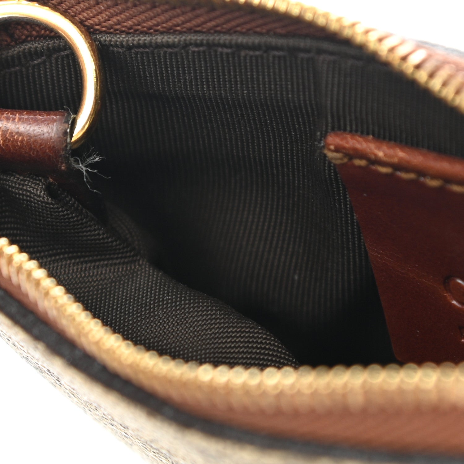 Gucci GG Supreme Monogram Key Case Beige Ebony Cuir 8 of 8