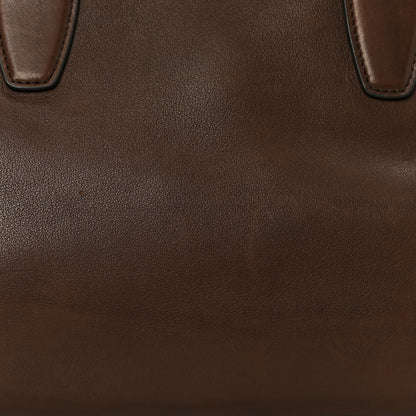 The Row Calfskin Marcel Slouchy Top Handle Bag Deep Brown 7 of 9