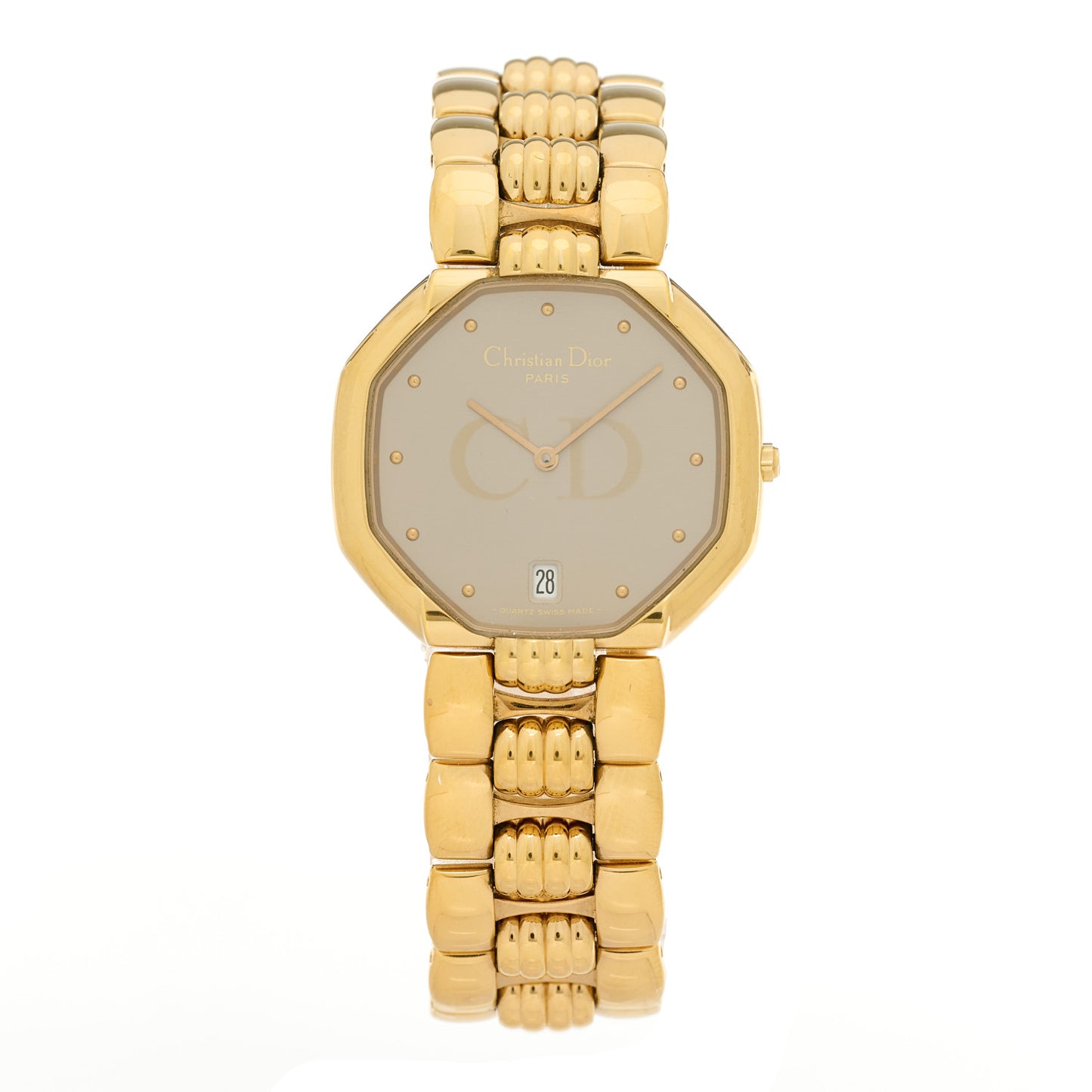 Stainless Steel 32mm Octagon Quartz Watch
