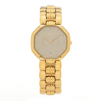 Christian Dior Stainless Steel 32mm Octagon Quartz Watch 1 of 4