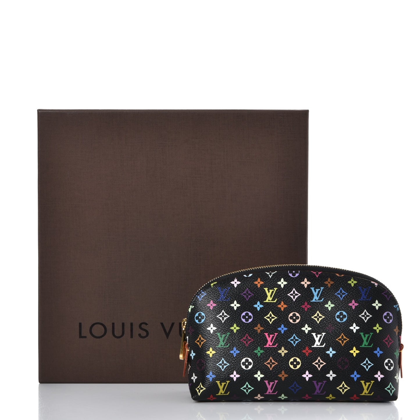 Monogram Multicolor Cosmetic Pouch Black Grenade