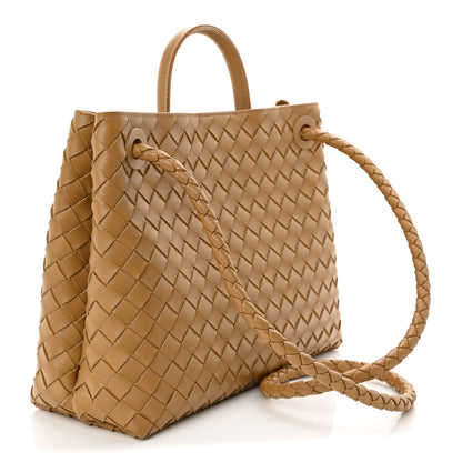 Bottega Veneta Nappa Intrecciato Medium Andiamo Shoulder Bag Dark Praline 3 of 11
