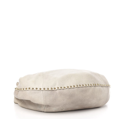 Prada Deerskin Tamponato Hobo White 4 of 13