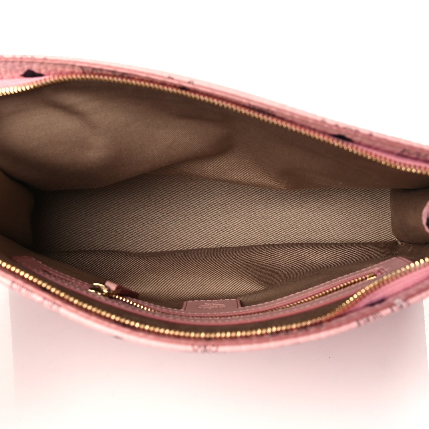 MCM Visetos Medium Zip Pouch Pink 5 of 11