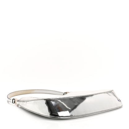 Prada Spazzolato Cleo Shoulder Bag Argento 3 of 10