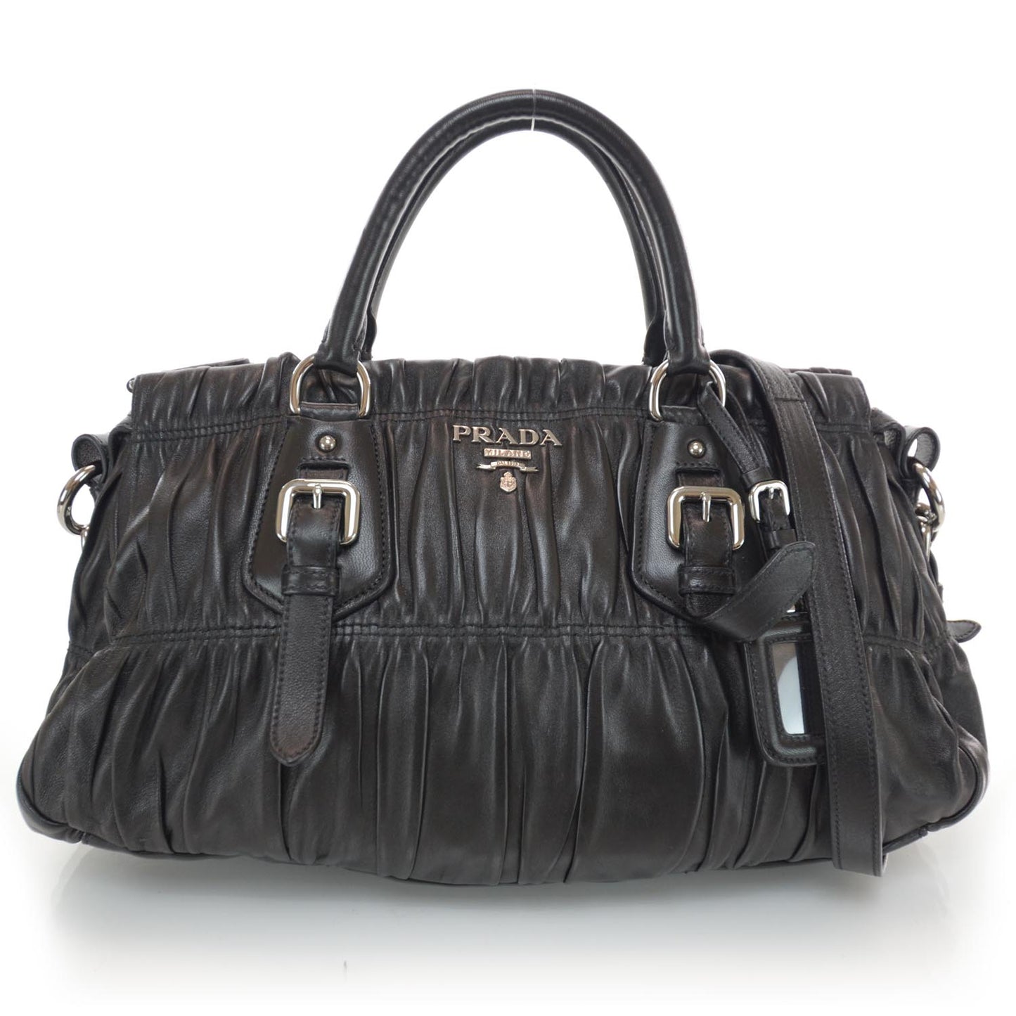 Nappa Gaufre Tote Nero Black