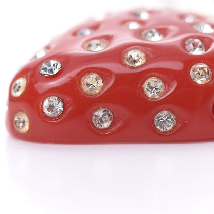 Louis Vuitton Fraises Strawberry Heart Earrings 7 of 7