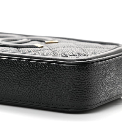 Chanel Caviar Quilted CC Filigree Clutch With Chain Black 12 of 13