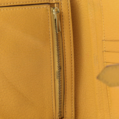 Hermes Chevre Mysore Bearn Compact Wallet Jaune Ambre 6 of 8