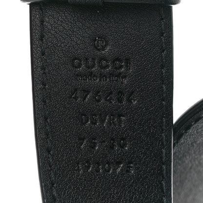 Gucci Calfskin Matelasse GG Marmont Belt Bag 75 30 Black 8 of 12