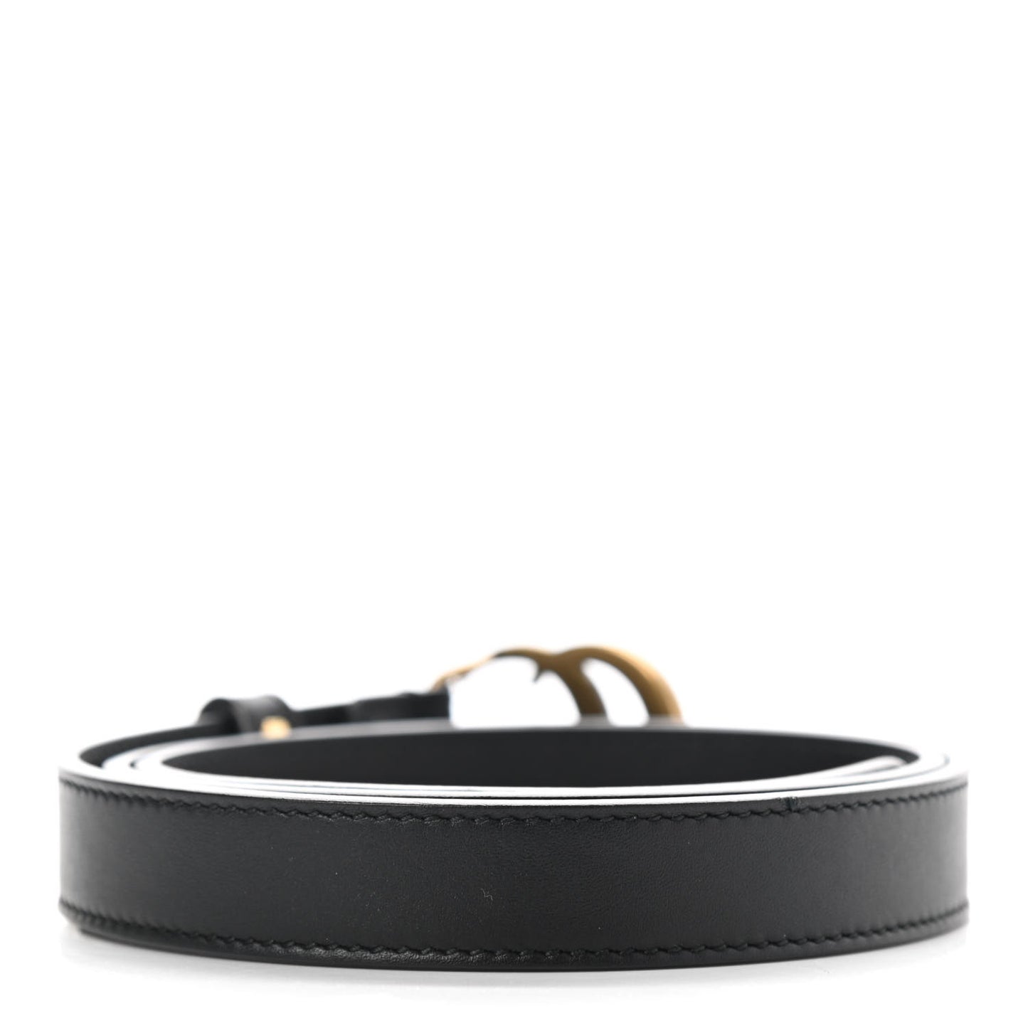 Calfskin Double G 20mm Belt 80 32 Black