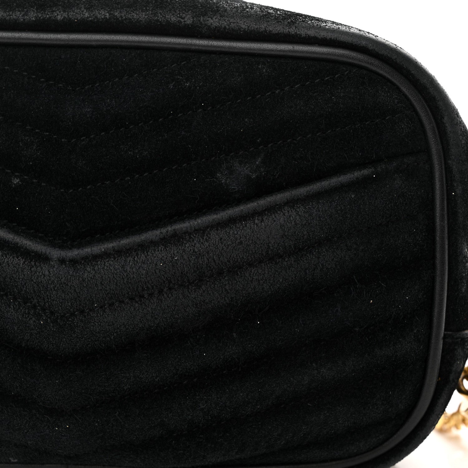 Saint Laurent Suede Matelasse Monogram Mini Lou Camera Bag Black 12 of 18