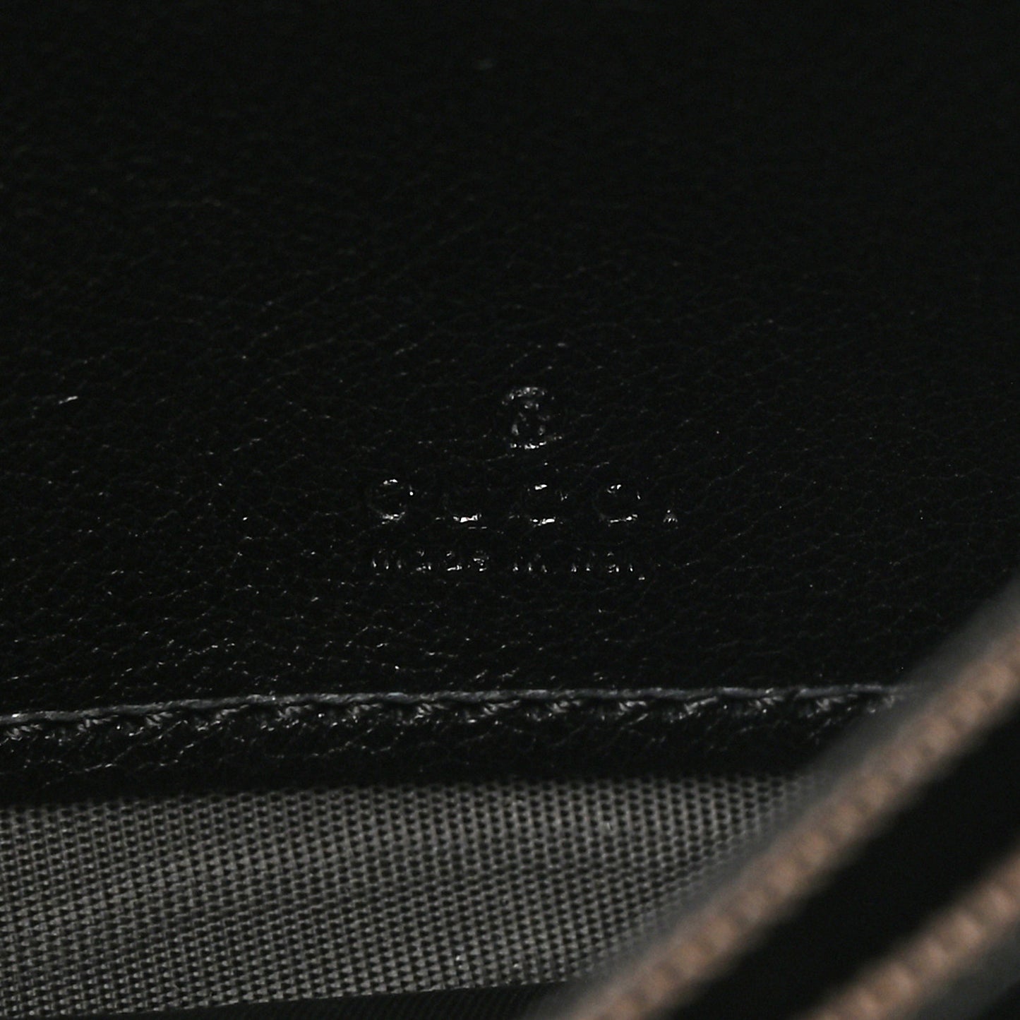 Wonka Grain Calfskin Diana Chain Wallet Black