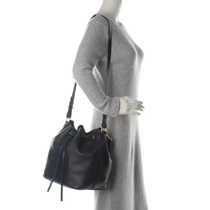Saint Laurent Calfskin Large Emmanuelle Bucket Bag Black 2 of 7