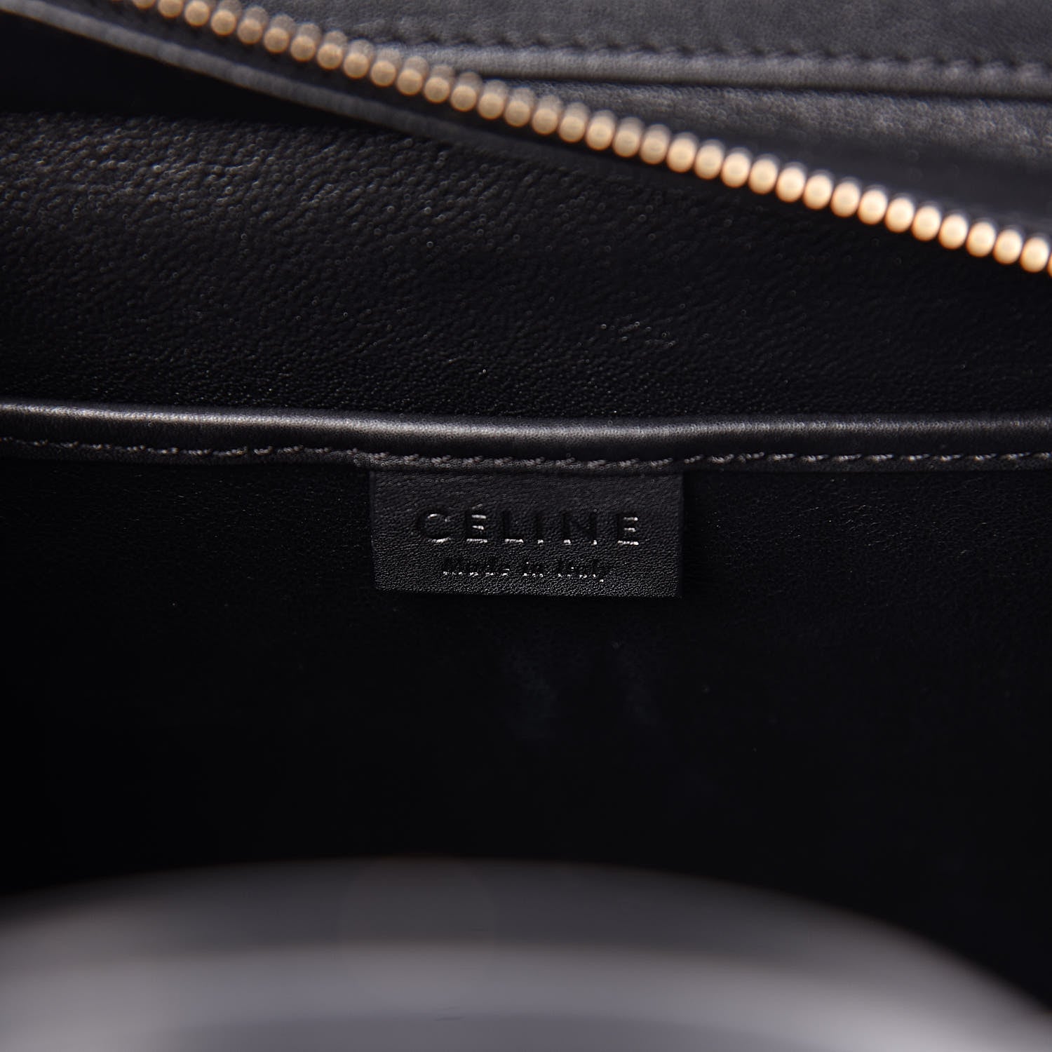 Celine Smooth Calfskin Nano Luggage Black 6 of 12