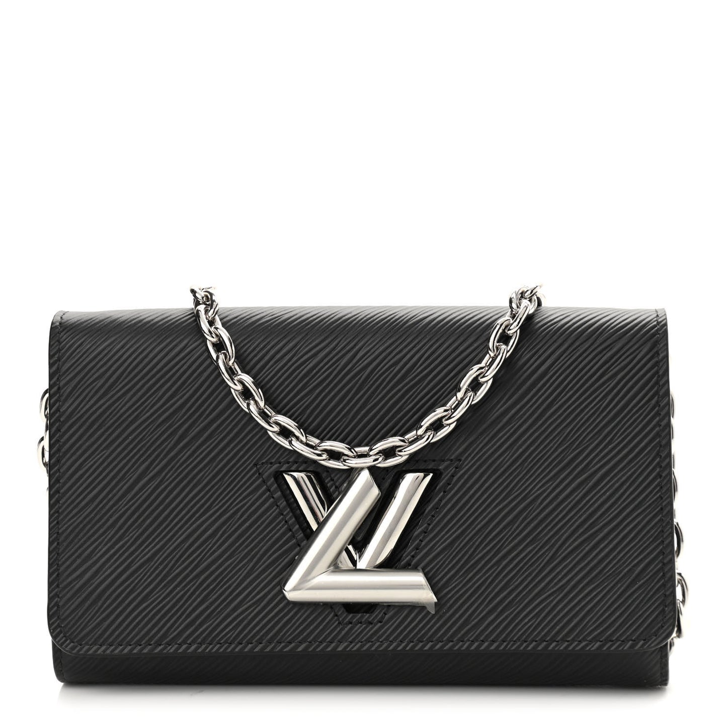 Epi Twist Chain Wallet Black
