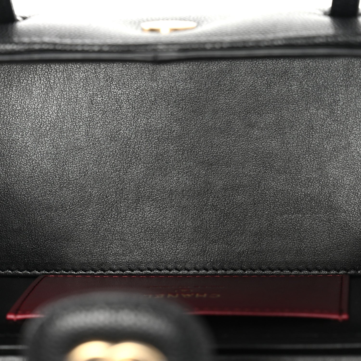 Chanel Shiny Caviar Preppy Coco Long Vanity With Strap Black 5 of 11