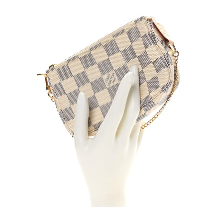 Louis Vuitton Damier Azur Mini Pochette Accessories 2 of 9