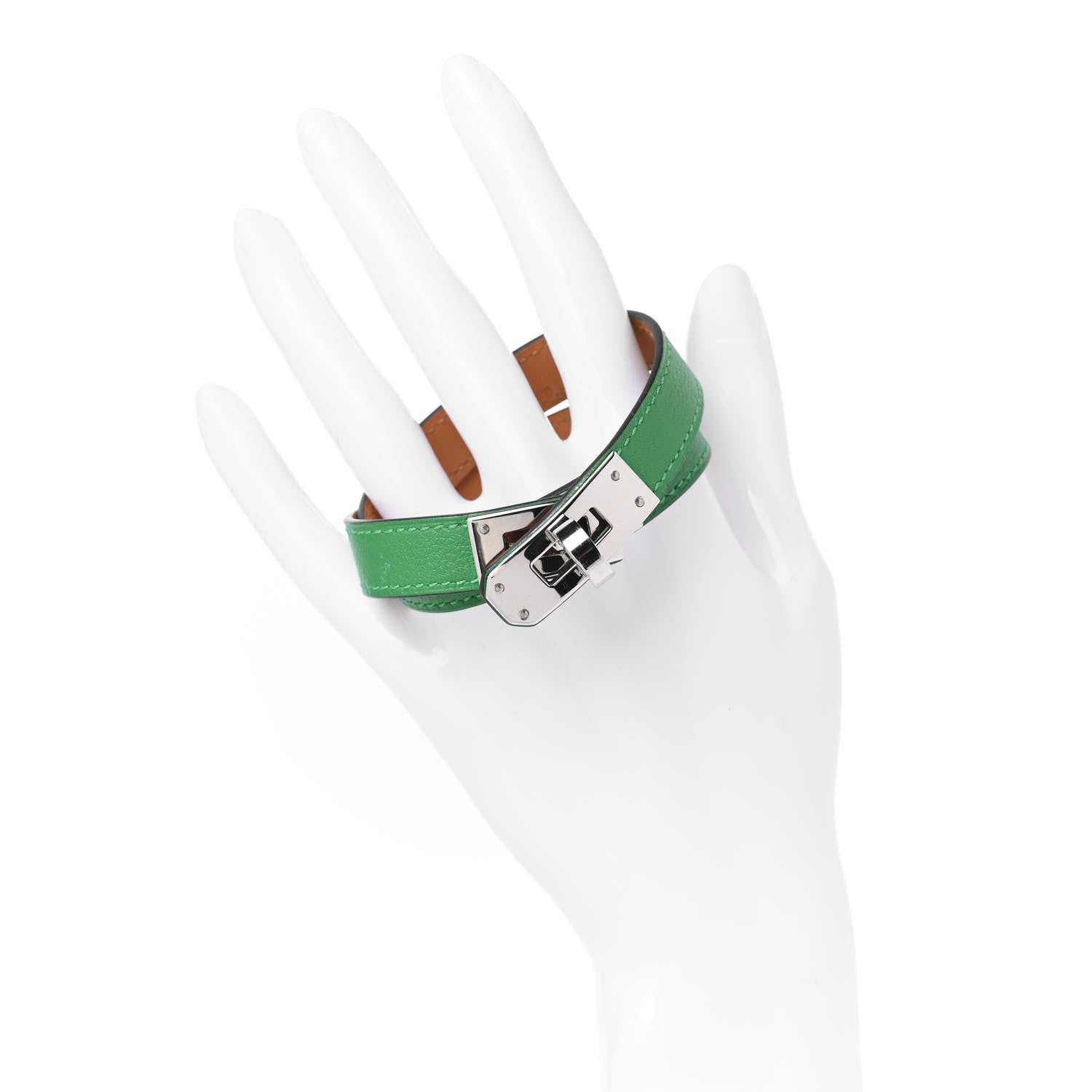 Hermes Swift Kelly Double Tour Bracelet M Bambou 2 of 6