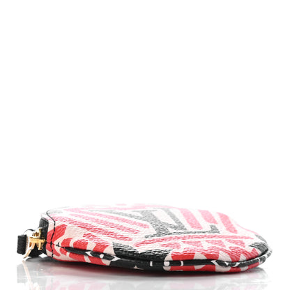 Louis Vuitton Monogram Giant Crafty Round Coin Purse Creme Rouge 4 of 8