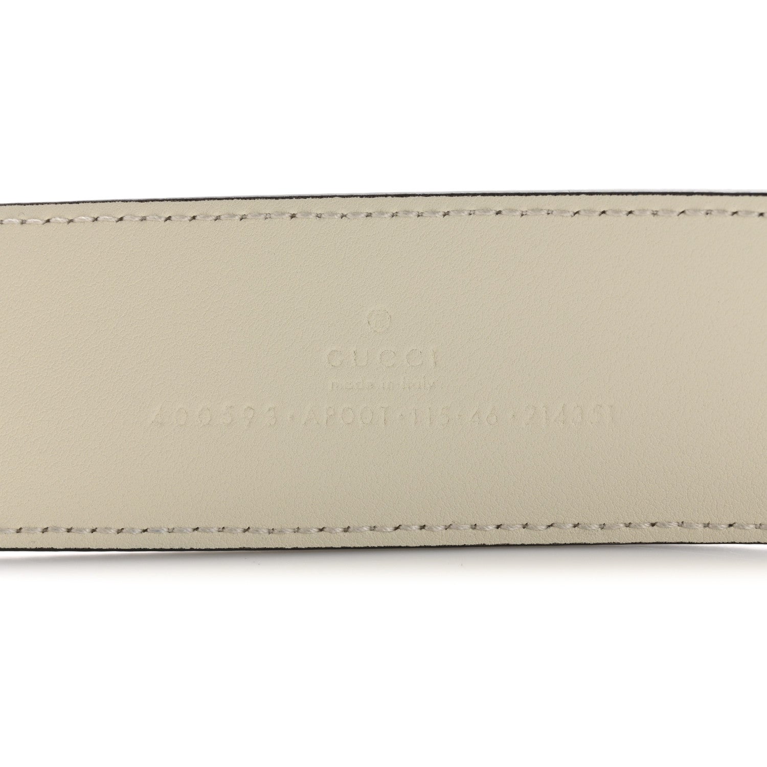 Gucci Calfskin Double G 40mm Belt 115 46 Mystic White 5 of 8