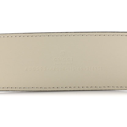 Gucci Calfskin Double G 40mm Belt 115 46 Mystic White 5 of 8