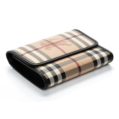 Burberry Haymarket Check Medium Bellfield ID Wallet Chocolate 10 of 14
