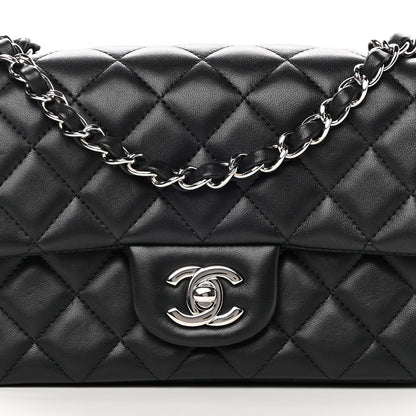 Chanel Lambskin Quilted Mini Rectangular Flap Black 8 of 16