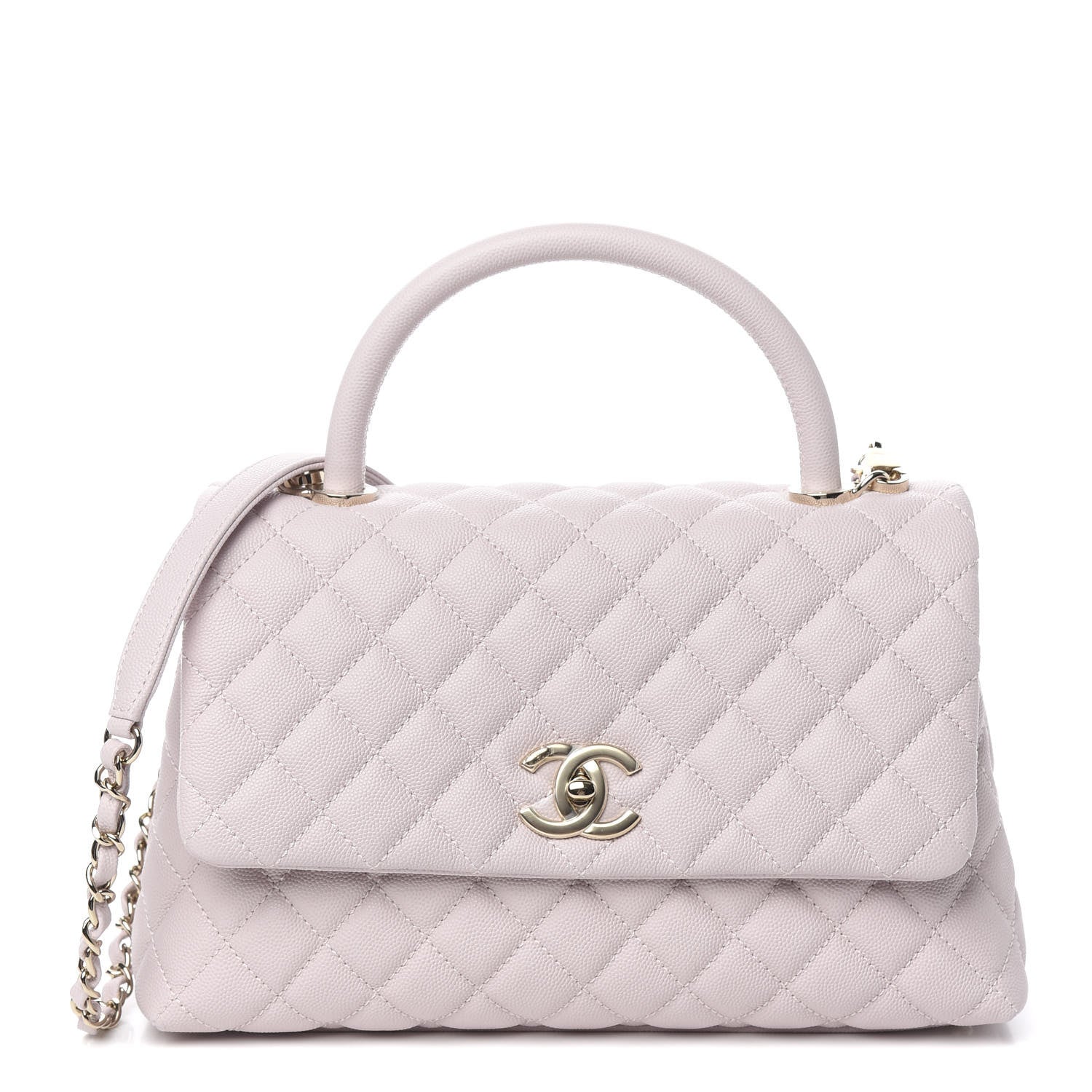 Chanel Caviar Quilted Small Coco Handle Flap Lilas Lilac 1 of 10