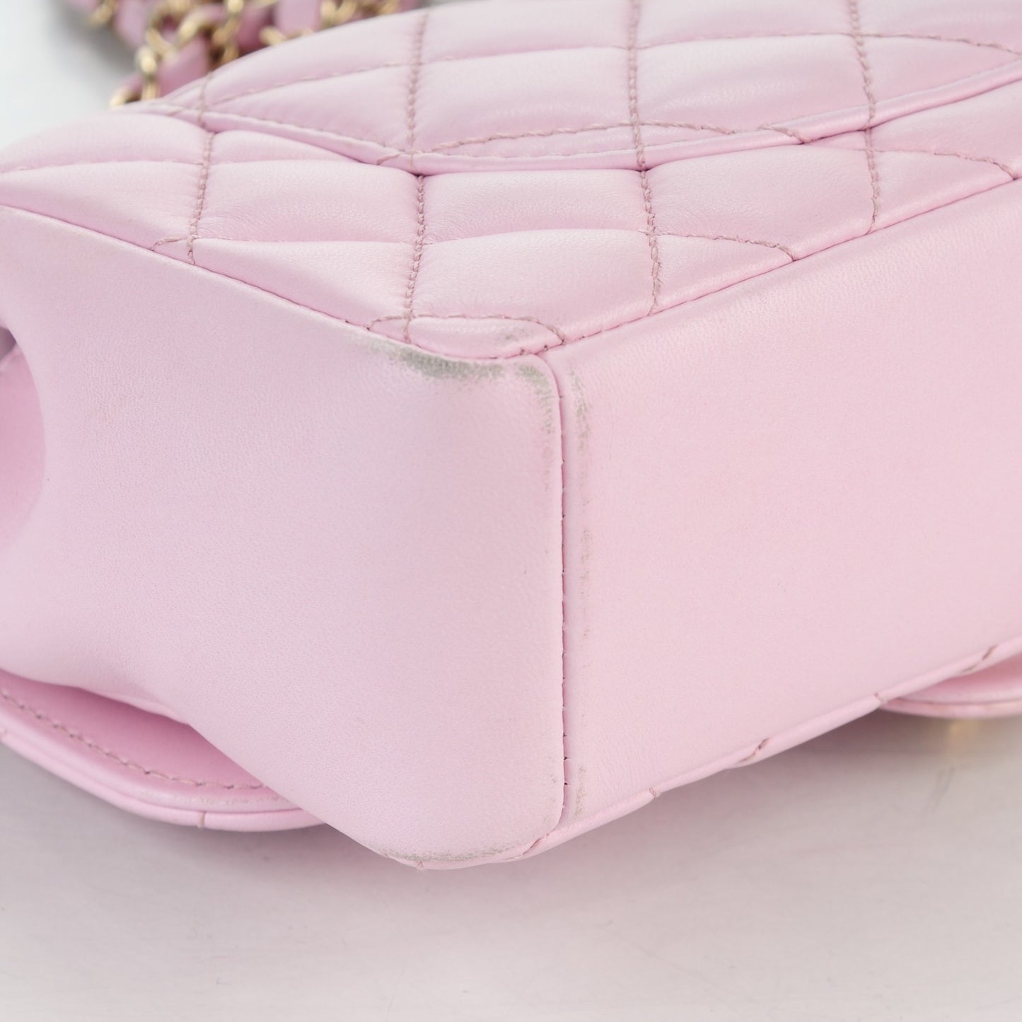 Lambskin Quilted Mini Mademoiselle Chic Flap Pink