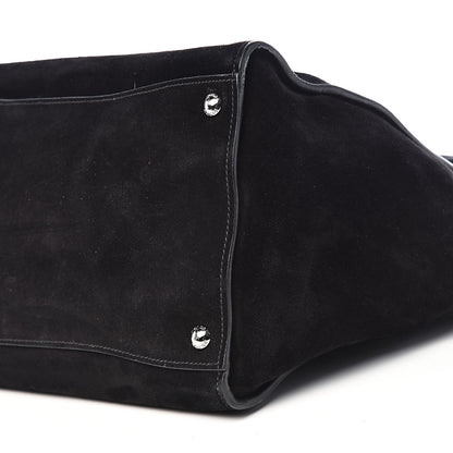 Prada Suede Scamosciato Twin Pocket Tote Black 10 of 12