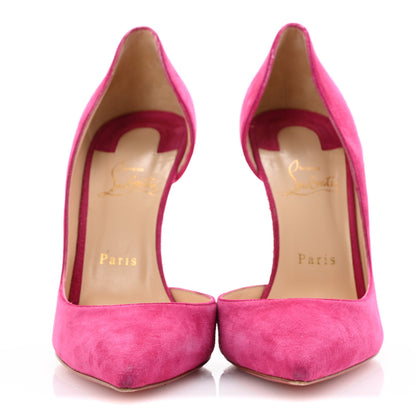 Christian Louboutin Veau Velour Iriza 100 Pumps 40 Rosa 3 of 13