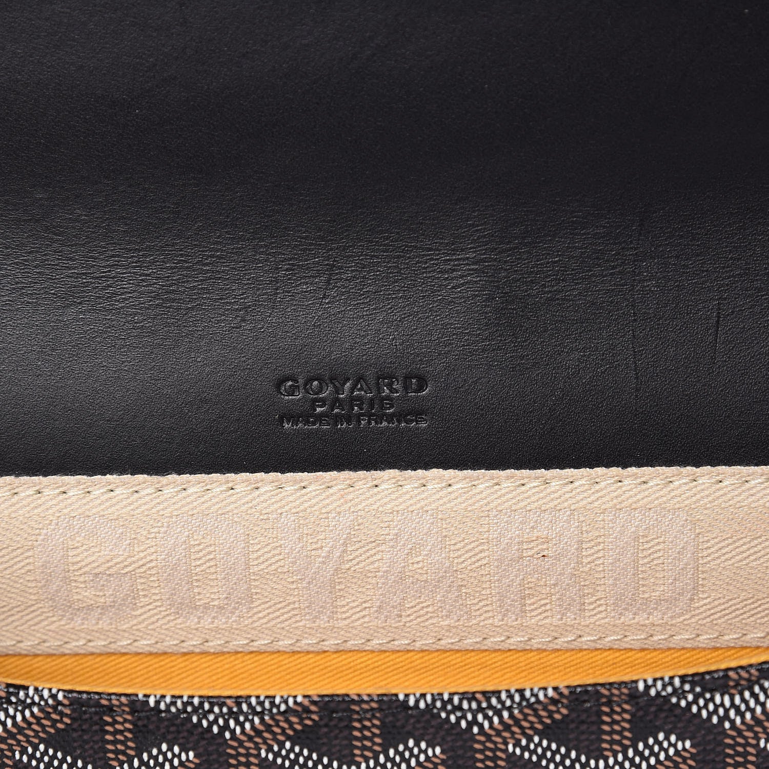 Goyard Goyardine Monte Carlo Bois Clutch Black 6 of 7