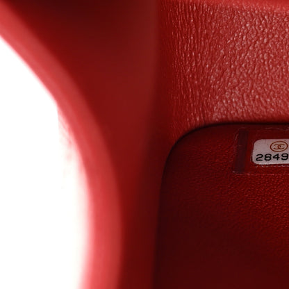 Chanel Caviar Quilted Jumbo Double Flap Red 7 of 13
