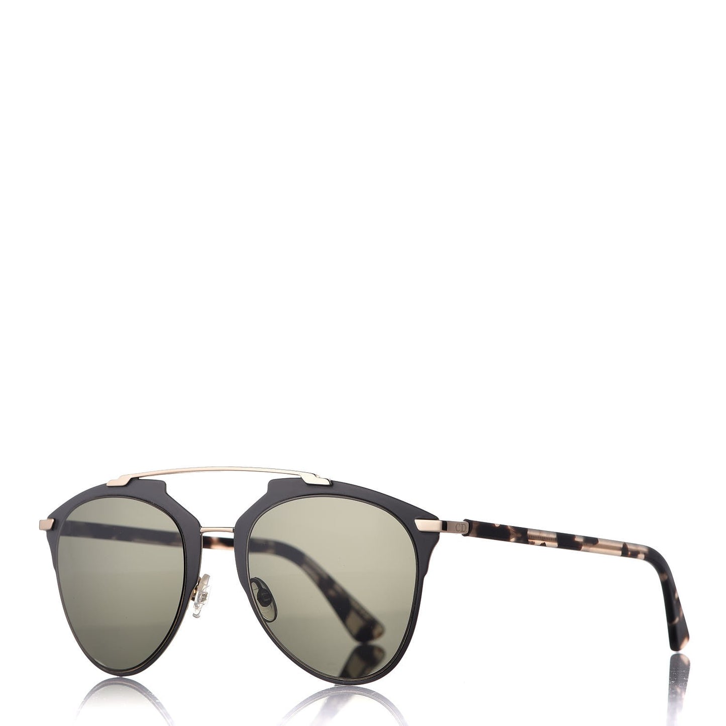 Reflected Sunglasses Black Tortoise