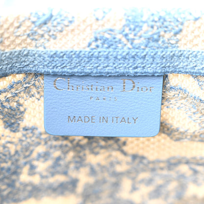 Christian Dior Canvas Reverse Embroidered Toile De Jouy D-Bubble Bucket Bag Blue 6 of 11