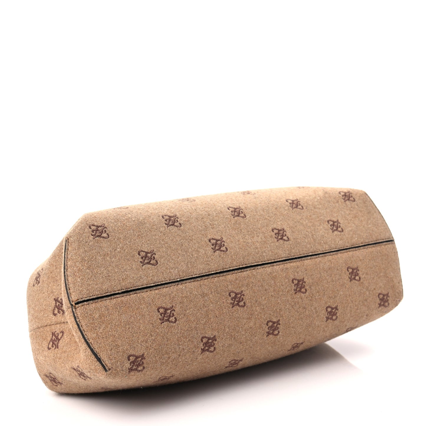 Flannel Karligraphy Embroidered Medium Fendi First Camel