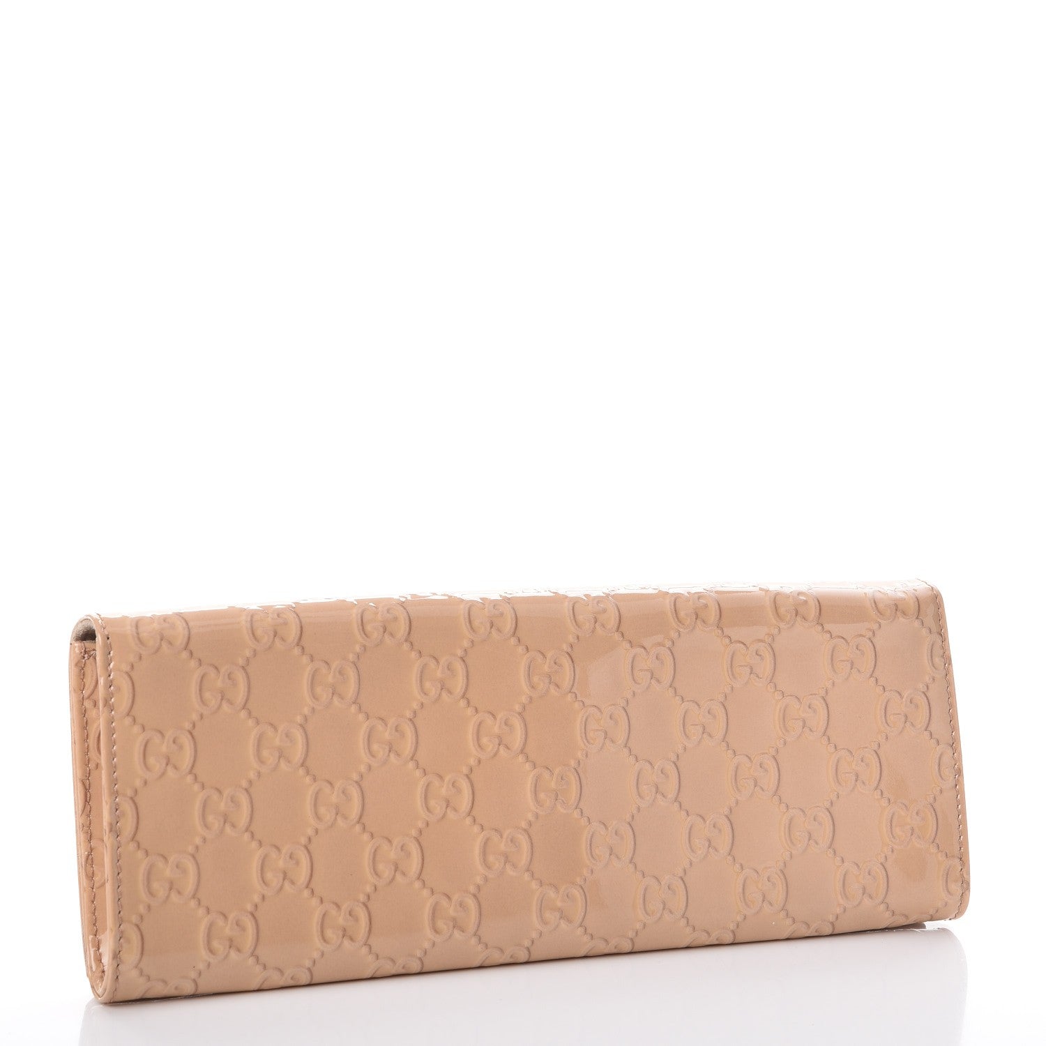 Gucci Patent Guccissima Small Broadway Clutch Dark Cipria 3 of 8