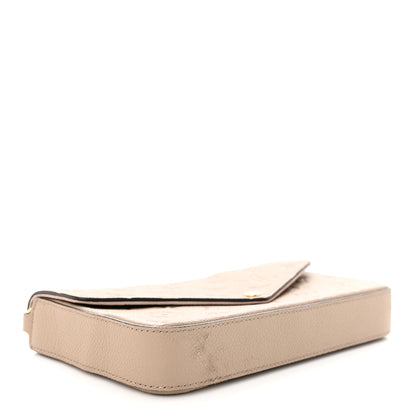 Louis Vuitton Empreinte Pochette Felicie Chain Wallet Tourterelle 5 of 14