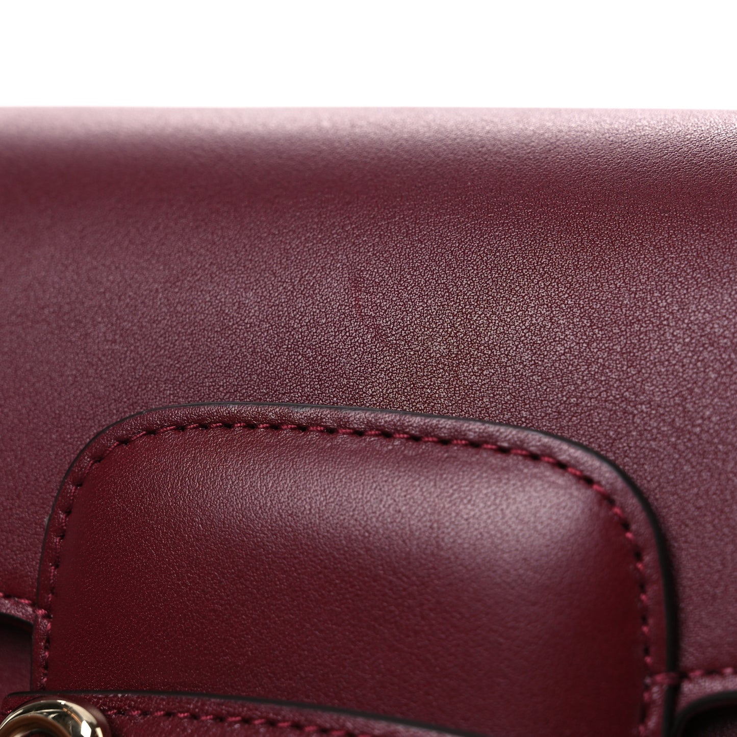 Arabella Calfskin Horsebit 1955 Shoulder Bag Rosso Ancora